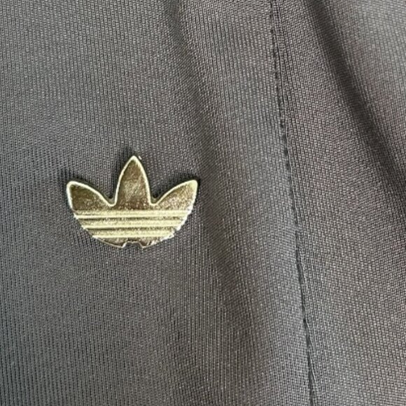 Rare Adidas 3 Stripe Men's Gray Track Pants with Silver Symbol and Buttons SZ L - Picture 5 of 11